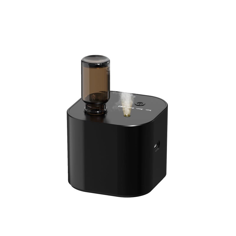 Scent Diffuser Waterless Essential Oil Diffusers with 3 Mist ModesCycle StartCordless Aroma Air Machine for 200 sqft HomeOfficeBedroomUltra QuietIncludes 10ml OilBlack